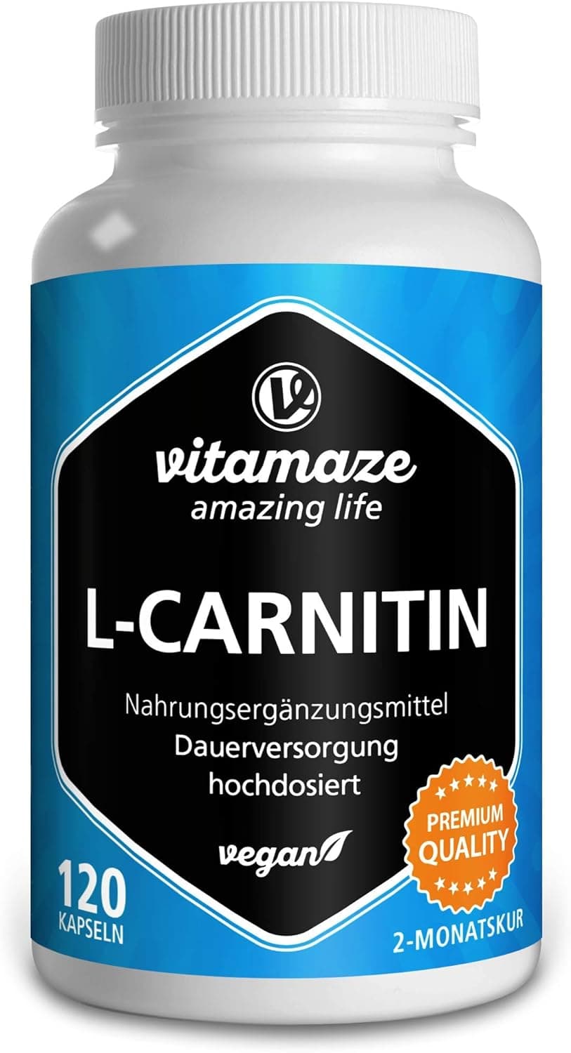 Vitamaze L-Carnitine 680mg 120 vegan capsules