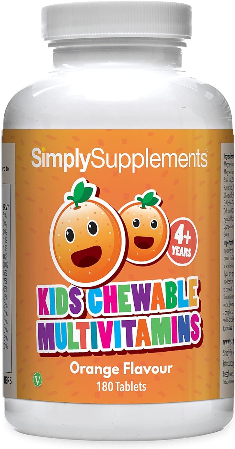 Simply Supplements kids Multivitamins –180 Chewable Tablets