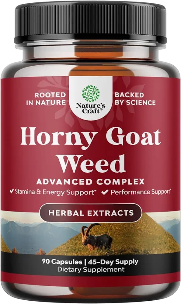 Horny Goat Weed for Male Enhancement 90 Capsules