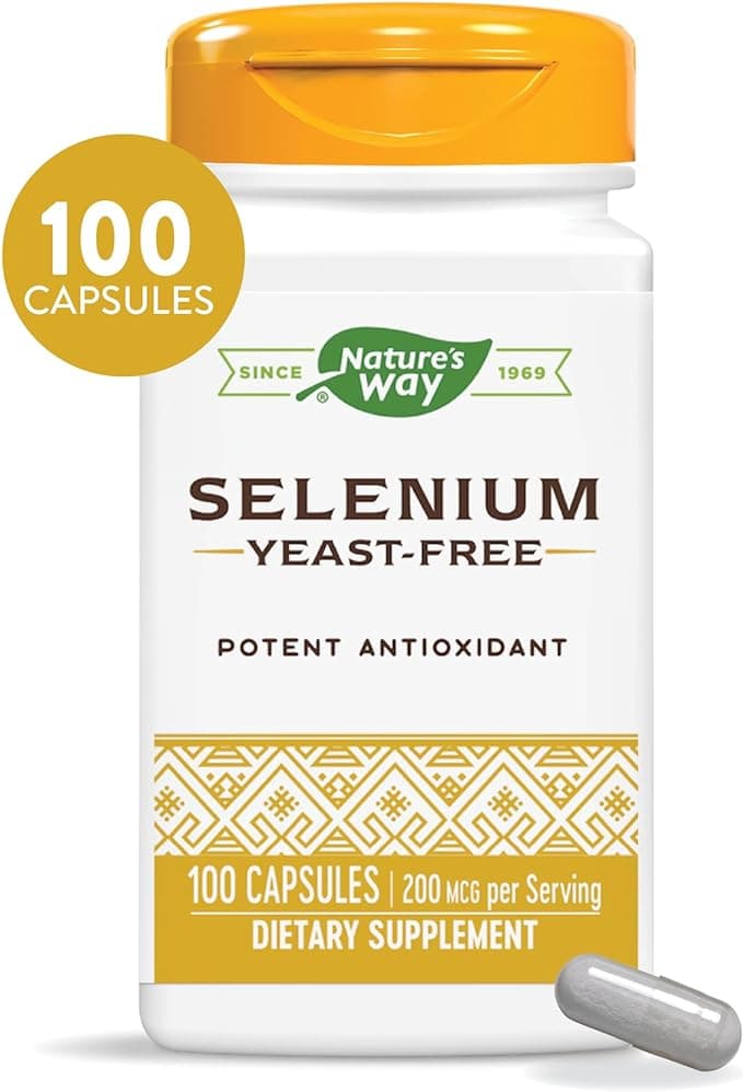 Nature's Way Selenium - 200 mcg per serving, 100 Capsules