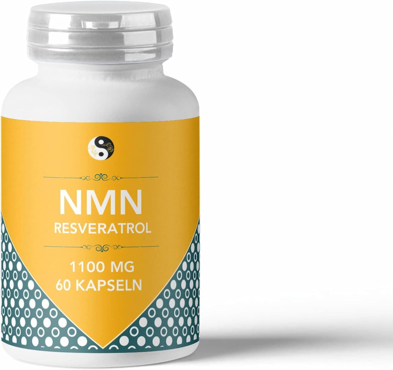 TCM Pharmatrade, NMN + Resveratrol Anti-Aging Supplement - 1100mg, 60 Capsules