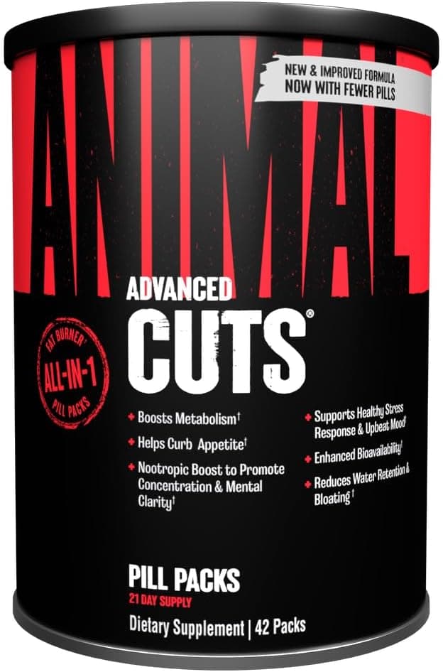 Animal Cuts | Professional-Grade Fat Burning Supplement, 17 Ingredients | 42 Count