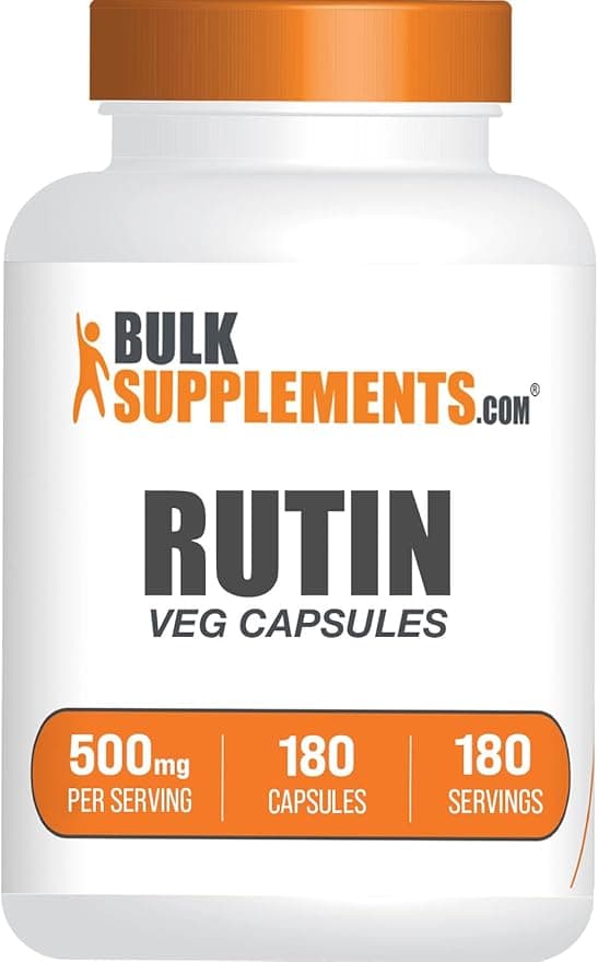 BulkSupplements.com Rutin 500mg Capsules -180 Veg Capsules