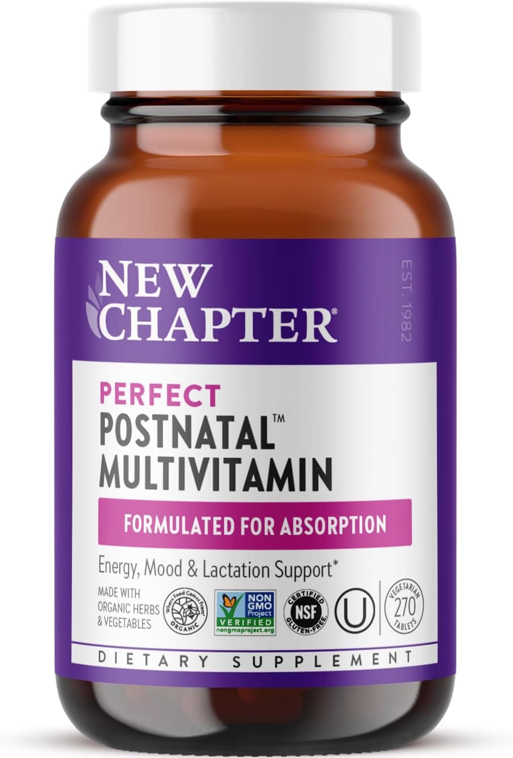 New Chapter Postnatal Vitamins 270 Capsules