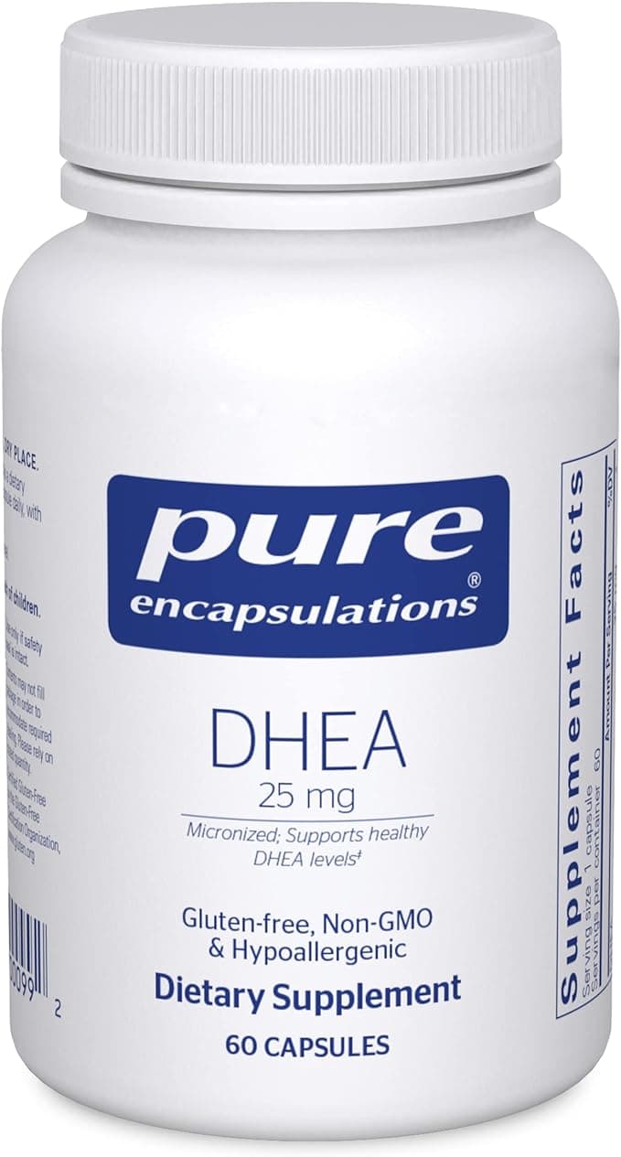 Pure Encapsulations DHEA 25 mg - Supplement for Immune Support, Hormone Balance, Metabolism Support, and Energy Levels- with Micronized DHEA - 60 Capsules