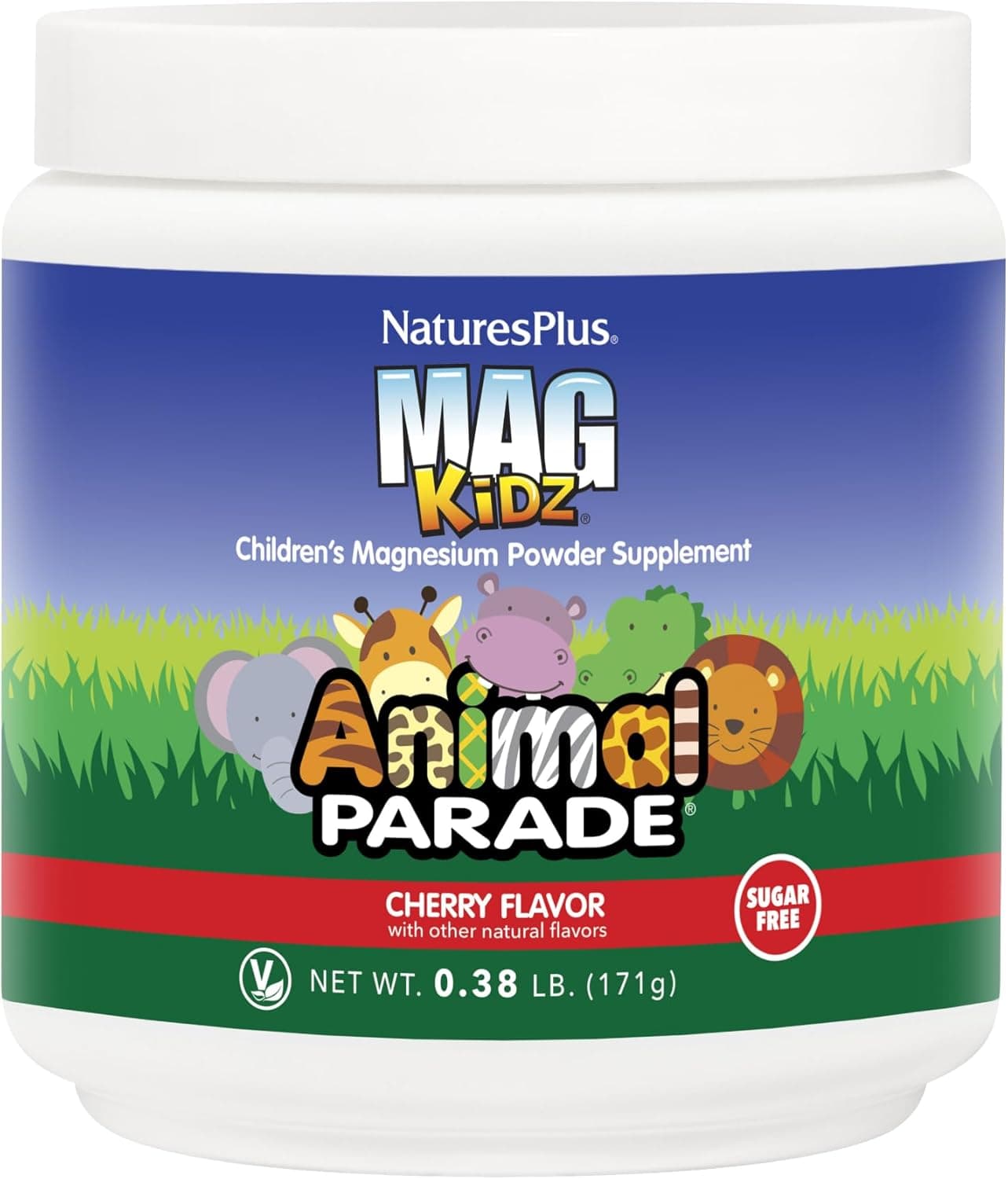 NaturesPlus Animal Parade MagKidz, Cherry Flavor, 171 g