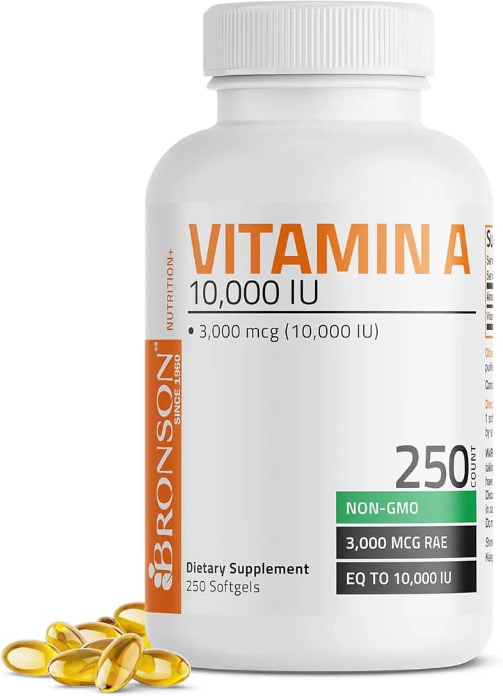 Bronson Vitamin A 10000 IU 250 Softgels