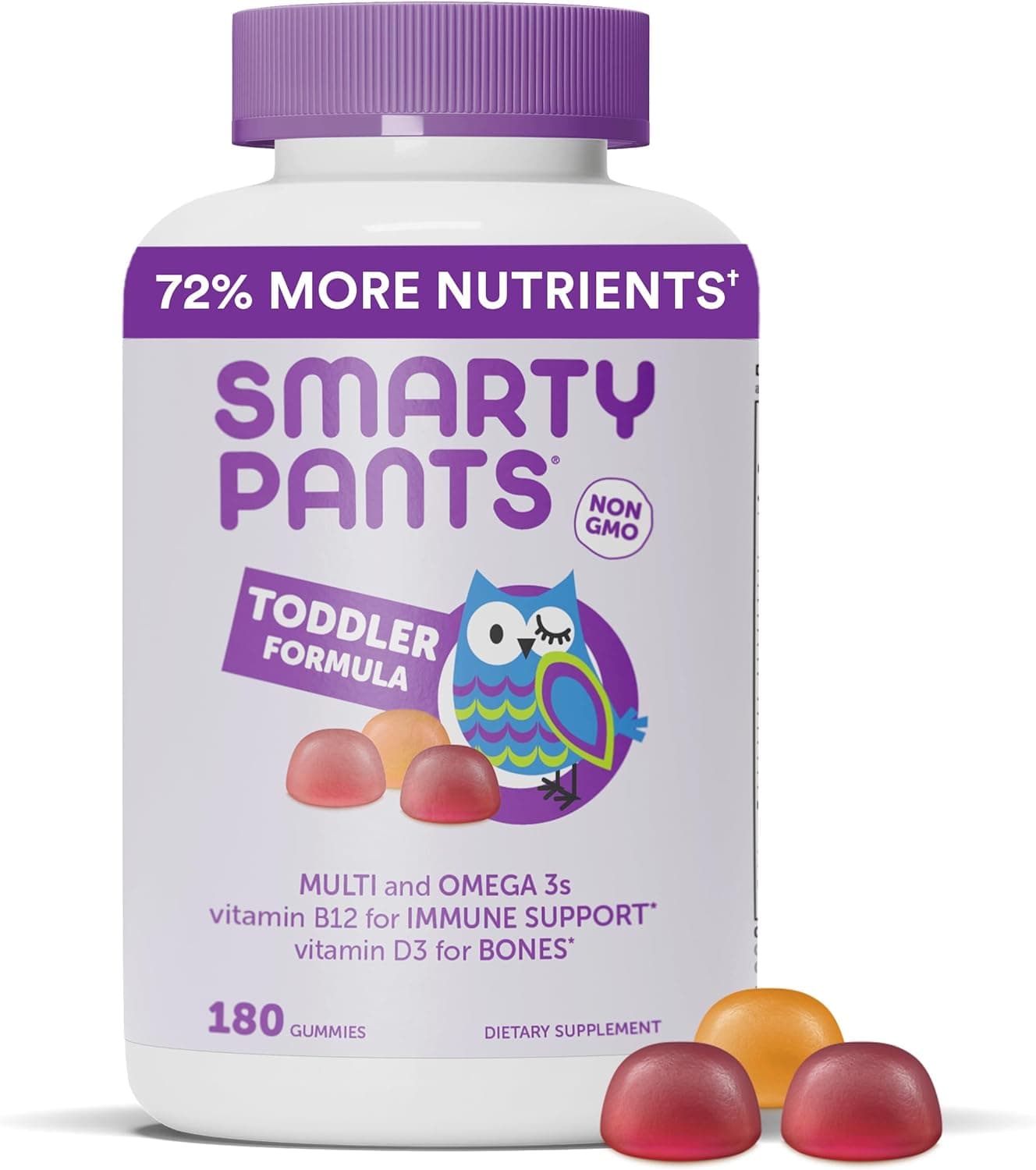 SmartyPants Toddler Multivitamin Gummies - 180 Gummies