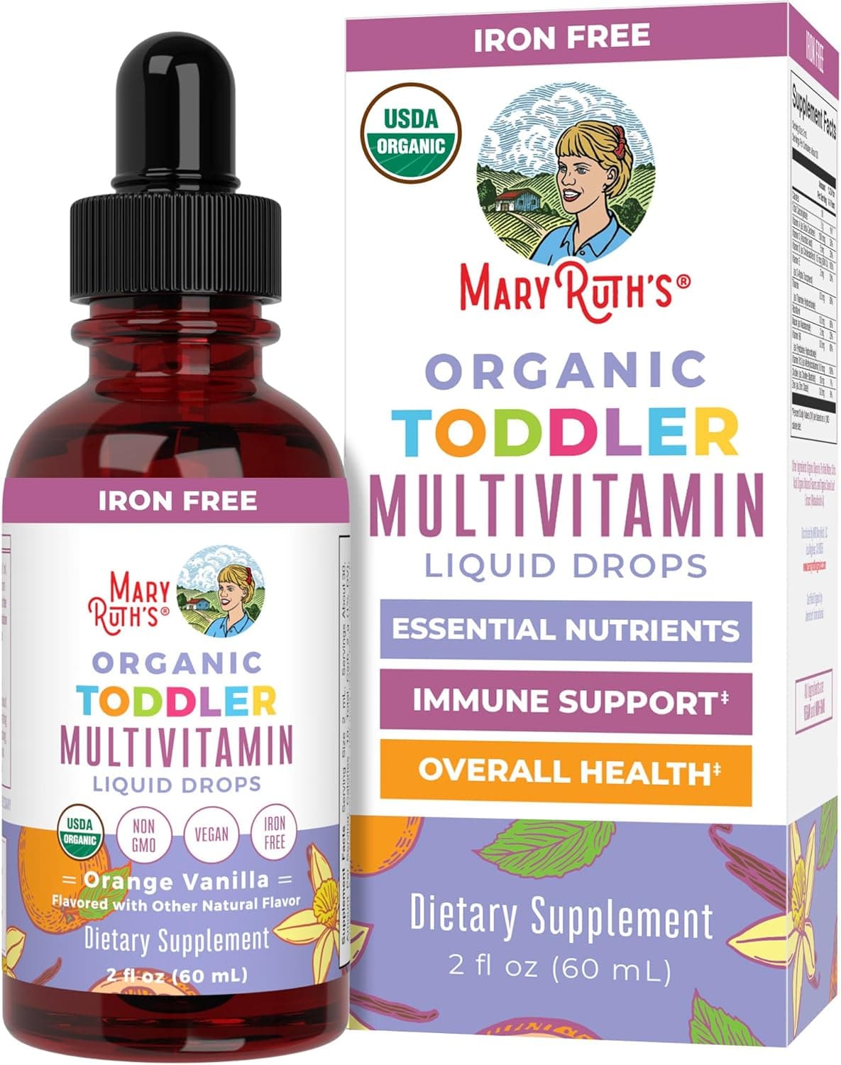 MaryRuth Organics Kids Multivitamin for Toddlers - 60 ml