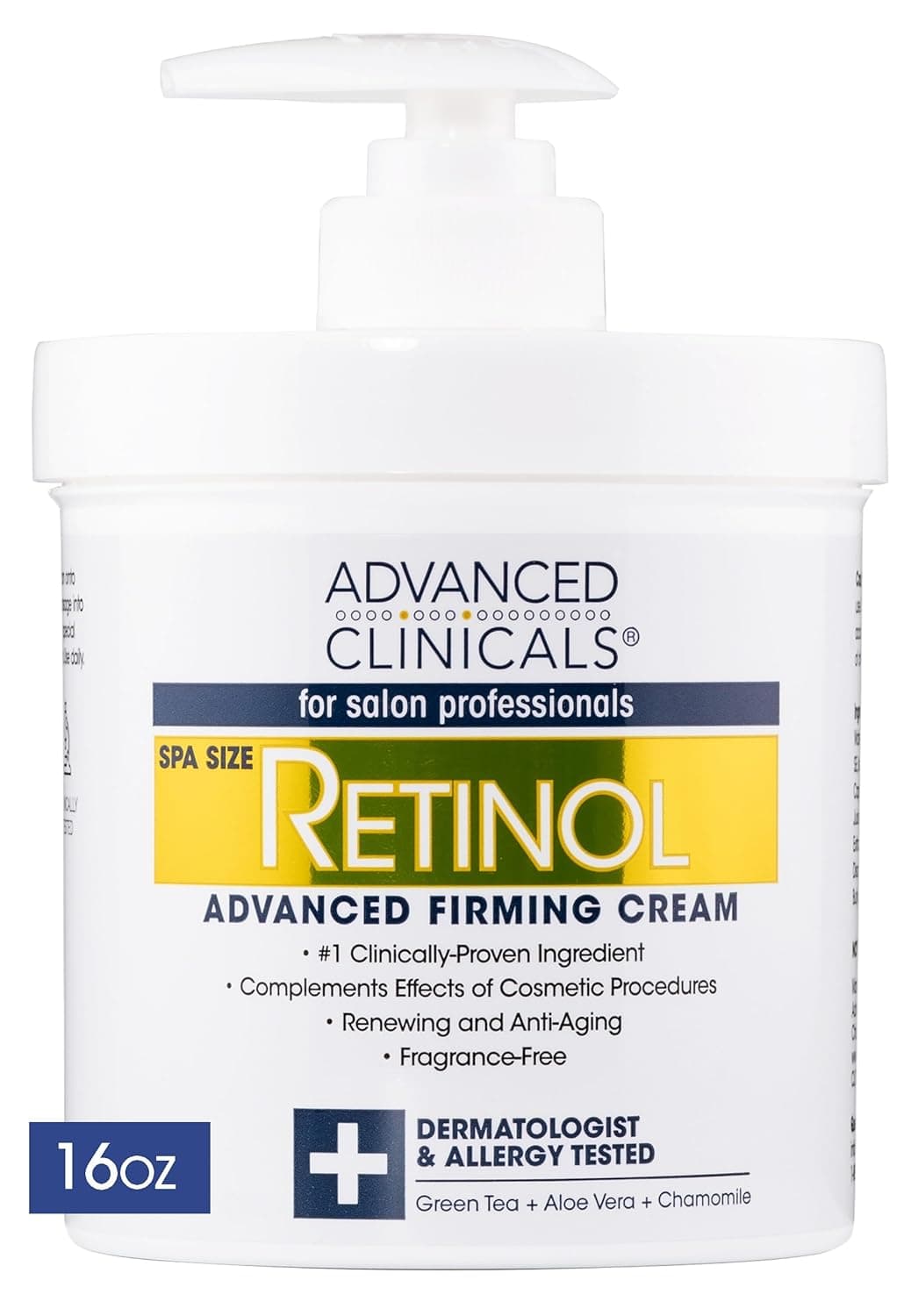 Advanced Clinicals Retinol Body Lotion - 16 Oz