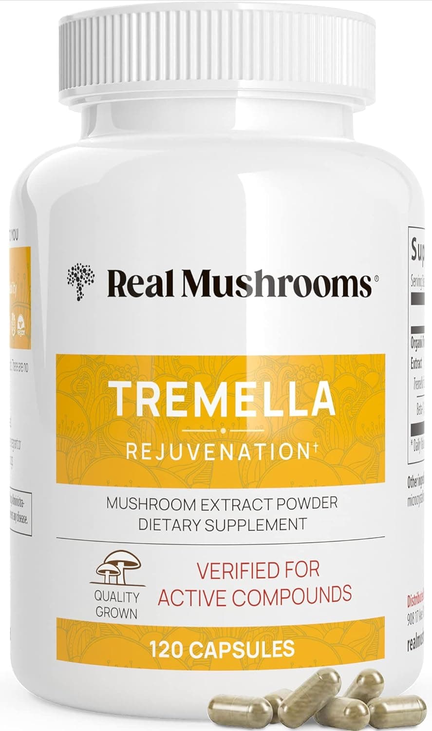 Real Mushrooms Tremella Mushroom, 120 Capsules