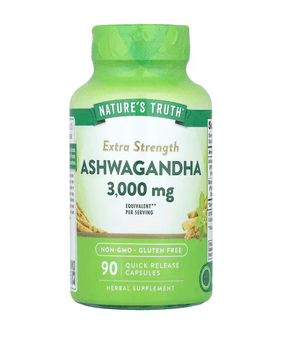 Nature's Truth Ashwagandha 3000mg | Stress Support Supplement | 90 Quick Release Capsules