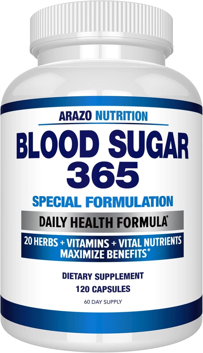 Arazo Nutrition Blood Sugar 365, 120 Capsules