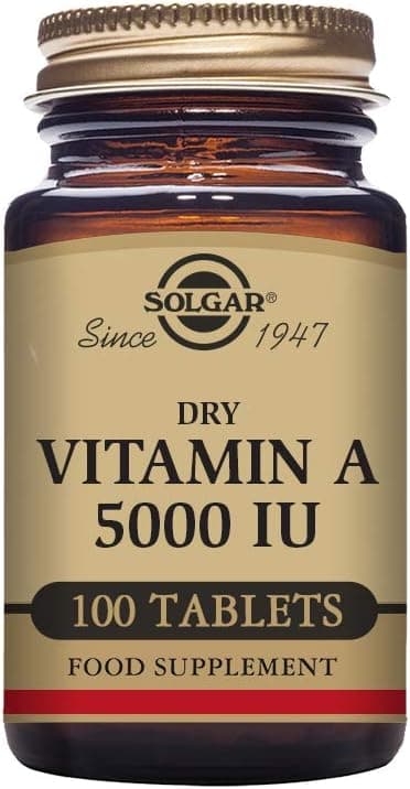 Solgar Dry Vitamin A 1500 mcg (5000 IU), 100 Tablets