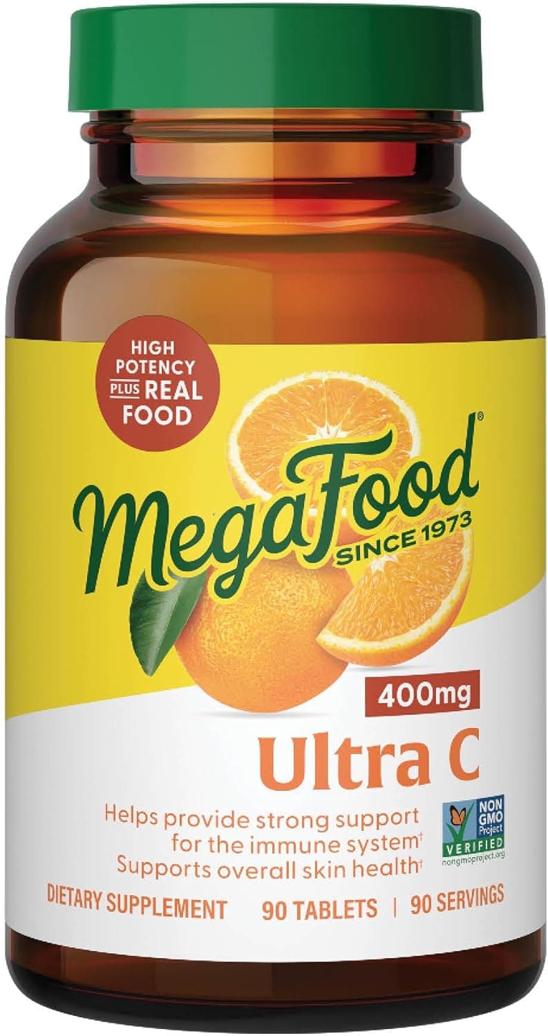 MegaFood Ultra C 400mg | Whole Food Vitamin C | 90 Capsules