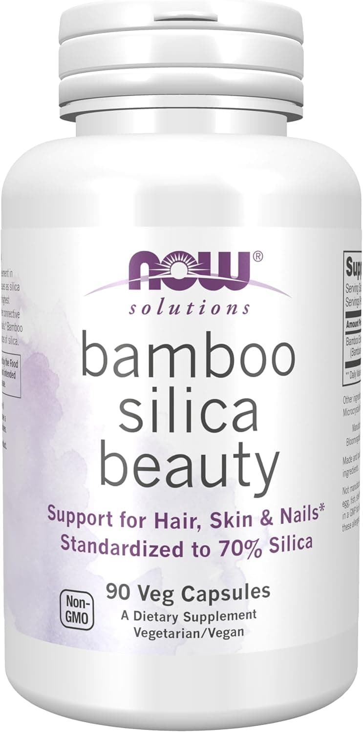 NOW Foods Solutions, Bamboo Silica Beauty | 90 Capsules