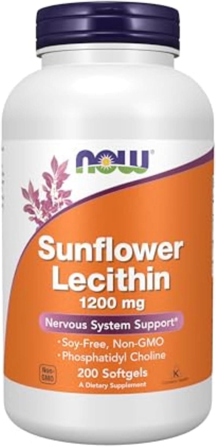 NOW Foods Sunflower Lecithin 1200mg | 200 softgel