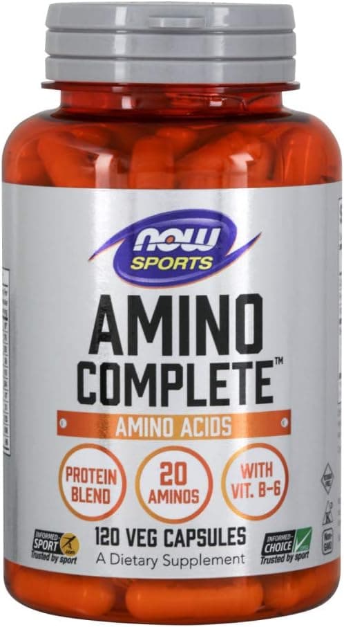 NOW Sports Nutrition, Amino CompleteTM with Vitamin B-6 | 120 Capsules