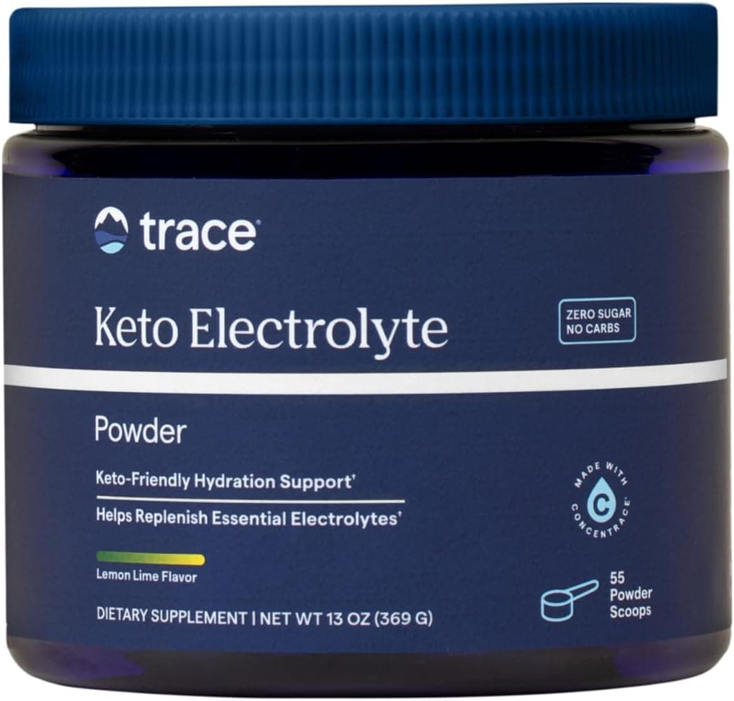 Trace Minerals Keto Electrolyte Powder | Sugar-Free Hydration | 55 Scoops