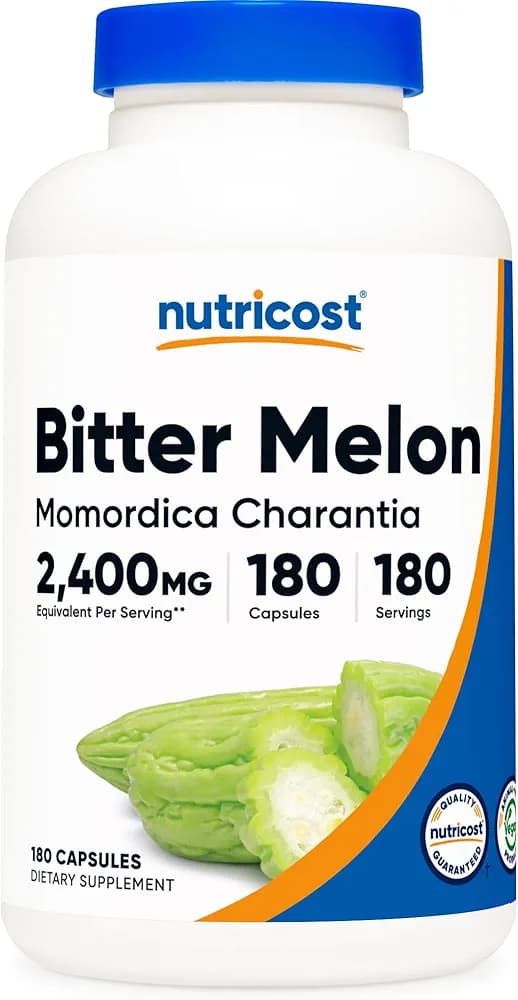 Nutricost Bitter Melon | 2400mg Equivalent | 180 Capsules