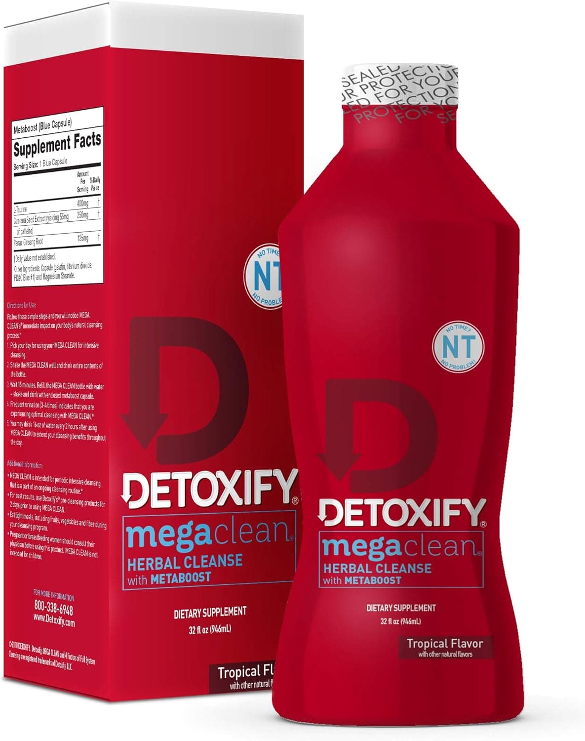Herbal Clean Mega Clean NT | Intensive Herbal Wellness Drink | 946 ML