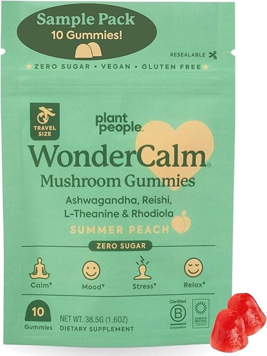 Plant People | WonderCalm Ashwagandha Gummies | 10 Gummies