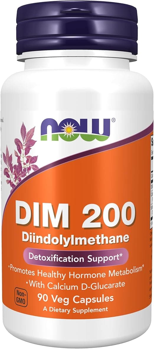 NOW DIM 200 with Calcium D-Glucarate | Hormone Metabolism |90 Veg Capsules