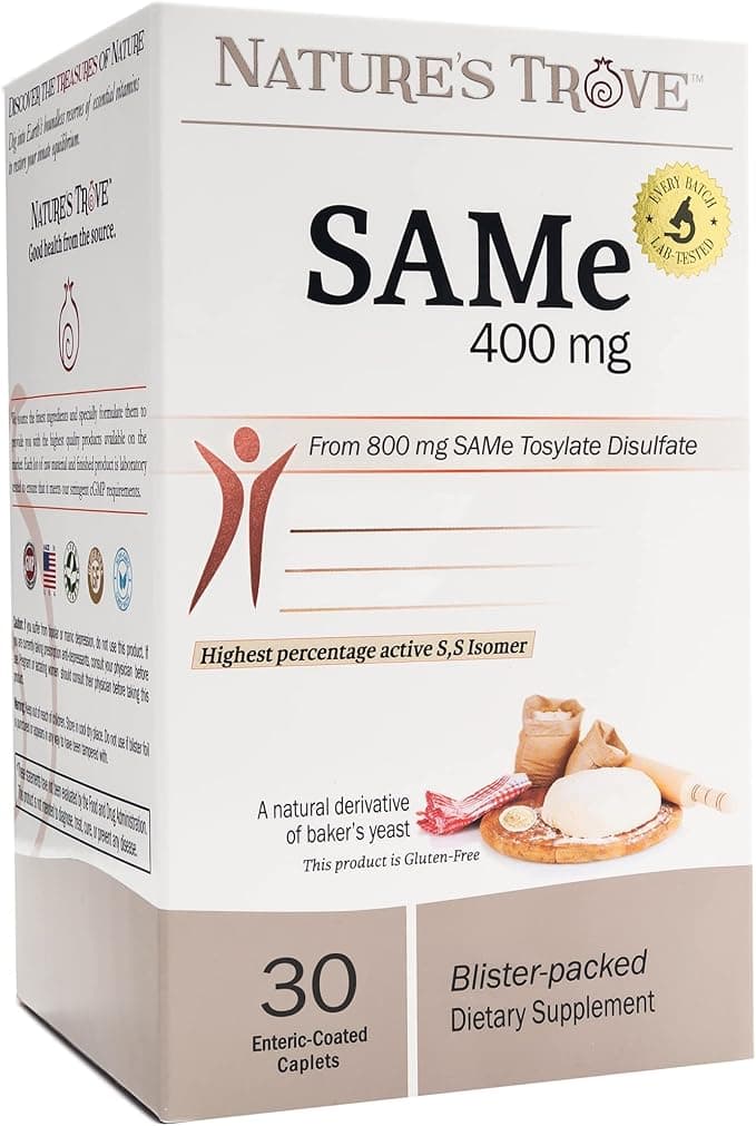 Nature's Trove SAM-e 400mg | 30 Enteric Coated Caplets