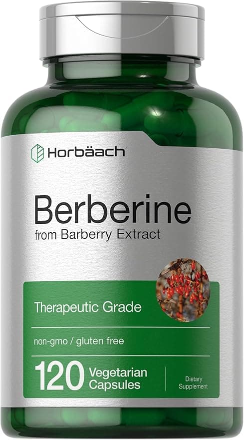 Horbaach Berberine Supplement | Berberine HCl from Barberry Extract |120 Capsules
