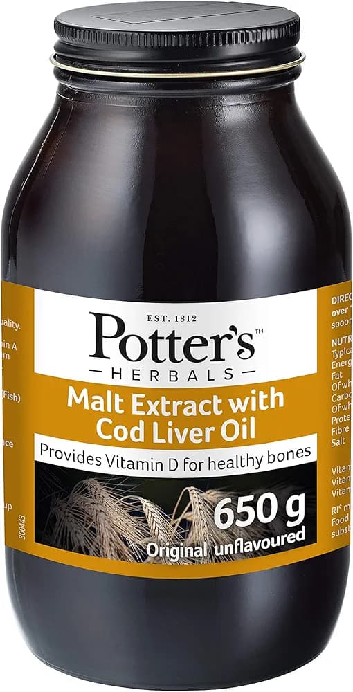 Potter's Malt Extract & Cod Liver Oil | 650g Herbal Supplement