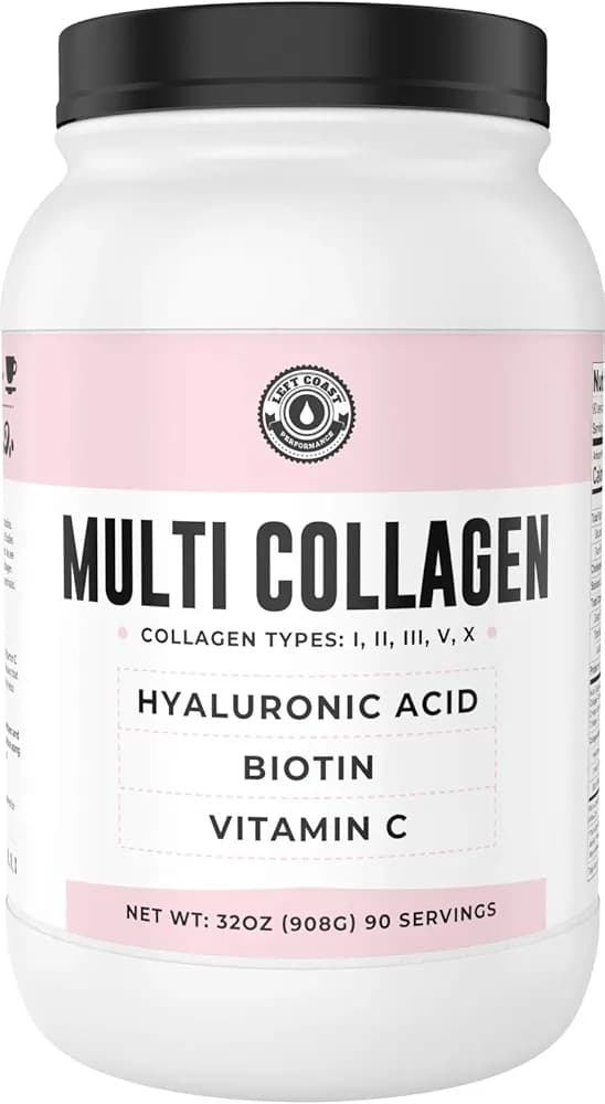 Multi Collagen Powder with Biotin, Hyaluronic Acid, Vitamin C | 908 Gm