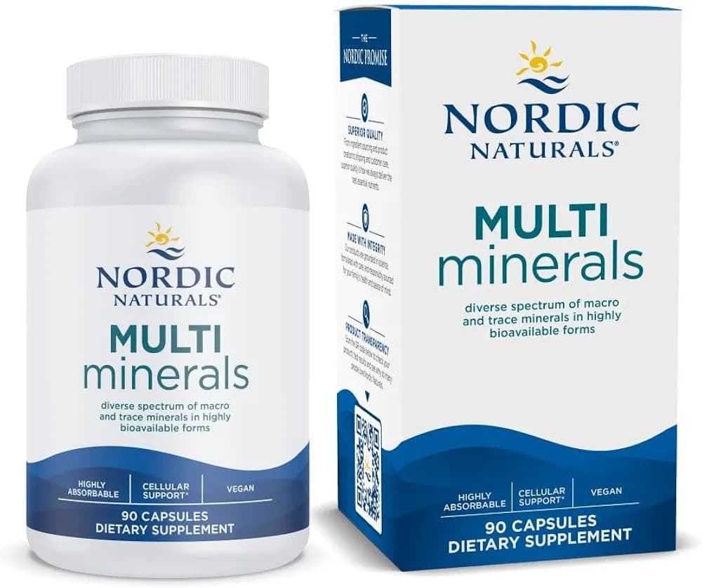 Nordic Naturals Multi Minerals | 11 Essential Minerals | 90 Vegan Capsules