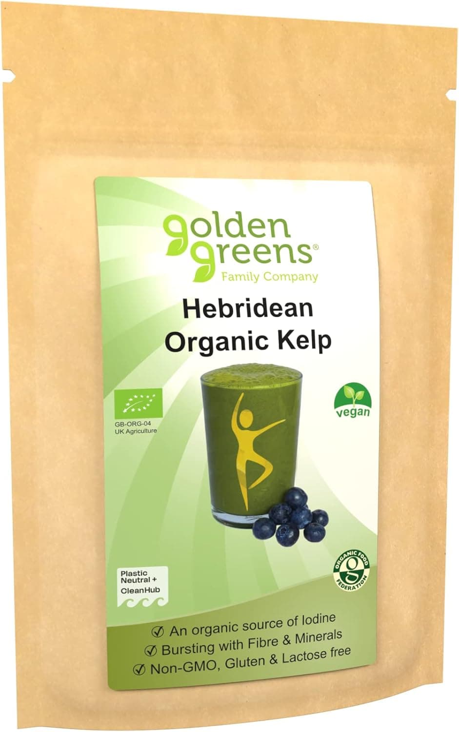 Golden Greens Organic Kelp Powder | Natural Iodine for Thyroid Support