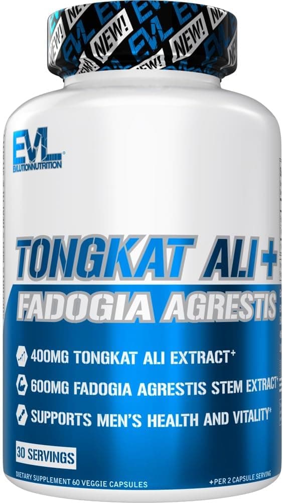 EVL Tongkat Ali and Fadogia Agrestis | Men's Vitality Support | 60 capsules