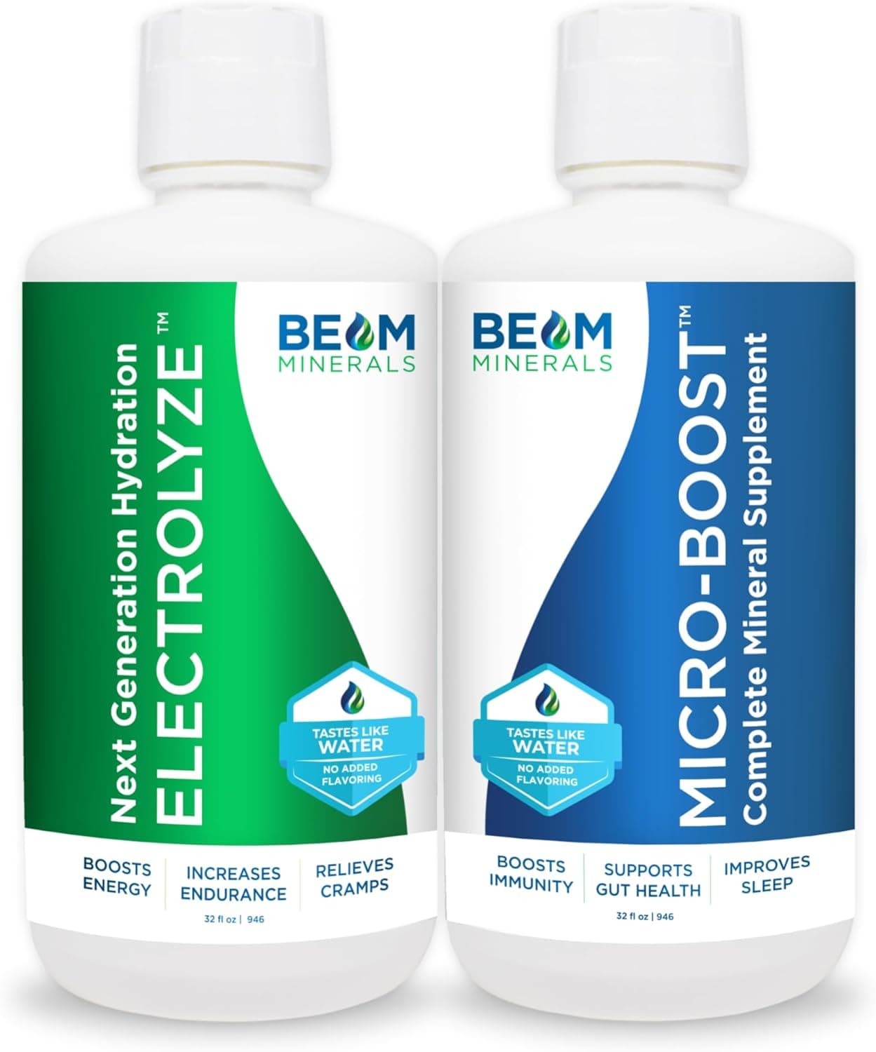 Beam Minerals Micro-Boost Humic Mineral Blend – Plant-Based Multi Minerals Supplement & Electrolytes Liquid