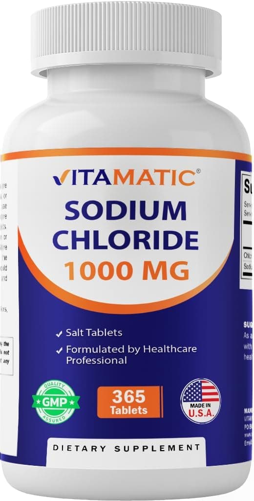 Vitamatic Sodium Chloride 1000mg | 365 Tablets