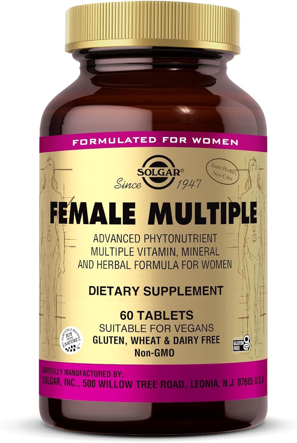 Solgar Female Multiple | Advanced Multivitamin for Women | 60 Tablets