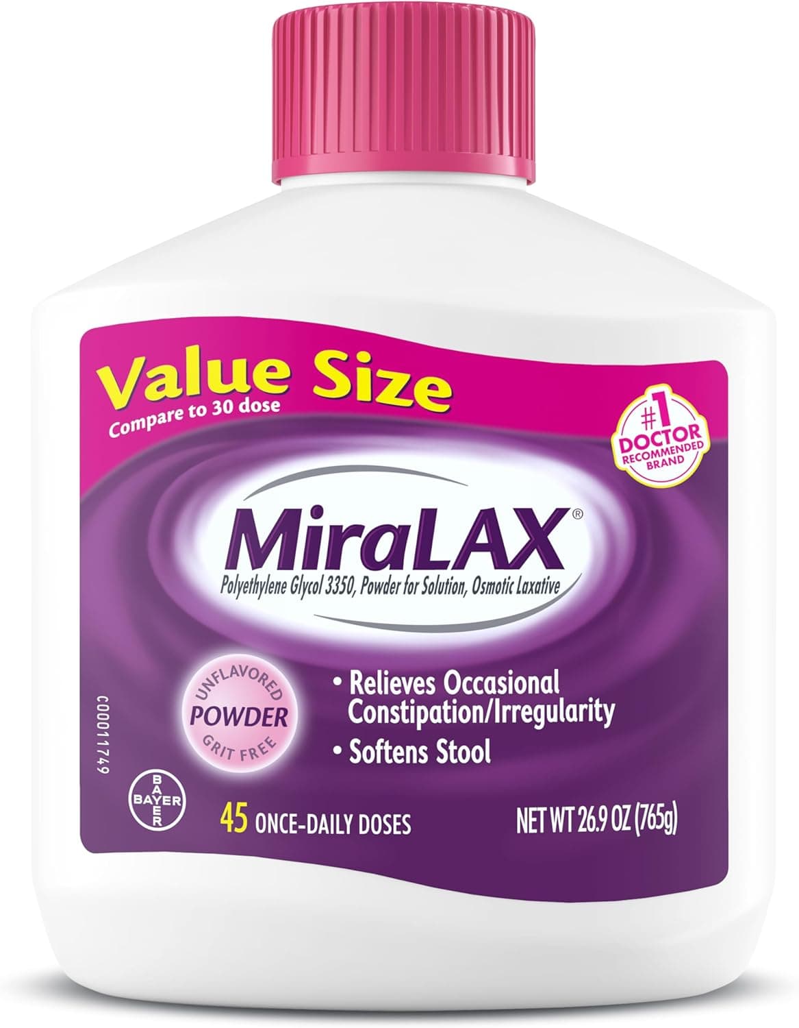MiraLAX Gentle Constipation Relief Powder | 45 Doses
