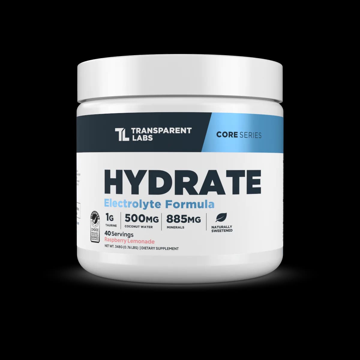 Transparent Labs Hydrate Electrolytes Powder | For Performance | 40 Servings