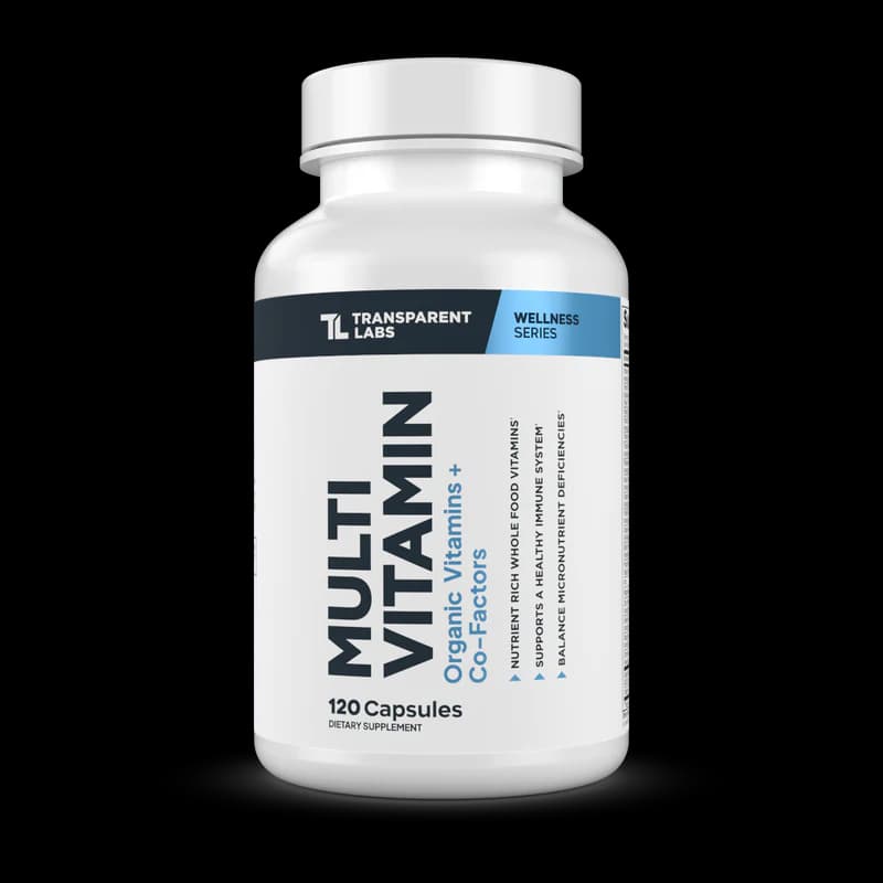 Transparent labs Multivitamin Supplement | 120 capsules