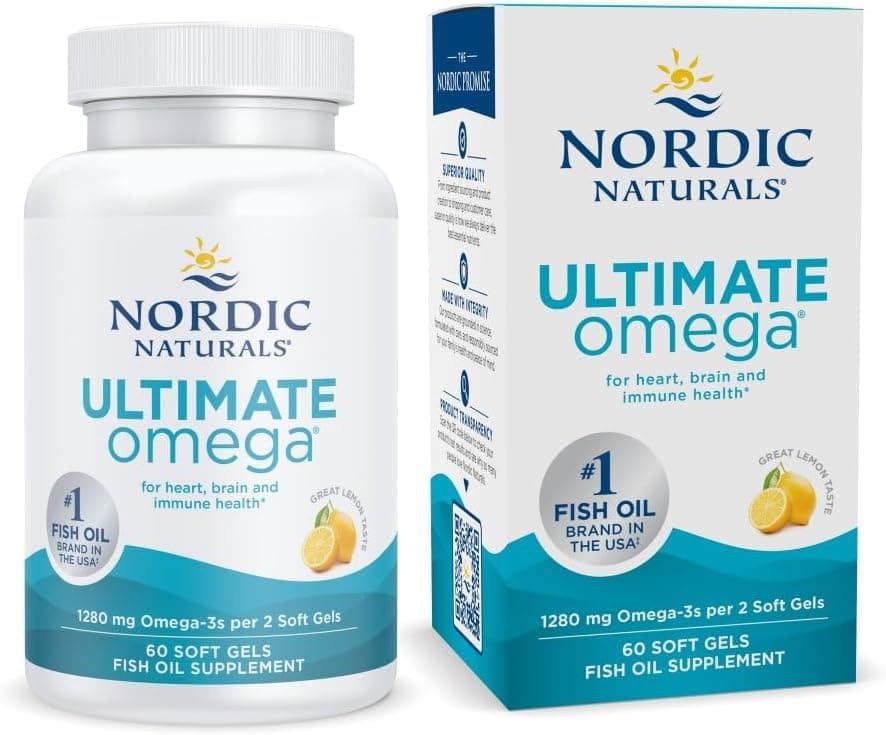 Nordic Naturals Ultimate Omega-3 Fish Oil Supplement | 60 Gels