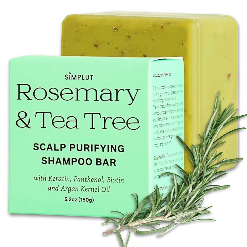 SIMPLUT Rosemary & Tea Tree Scalp Clarifying Shampoo Bar |150gm