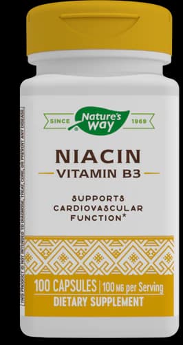 Nature's Way Niacin 100mg | Vitamin B3 | 100 Capsules