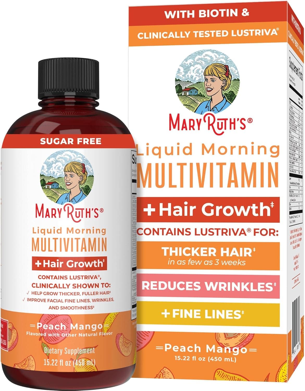 MaryRuth's | Liquid Multivitamin for Hair Growth with Lustriva® | 450 ml