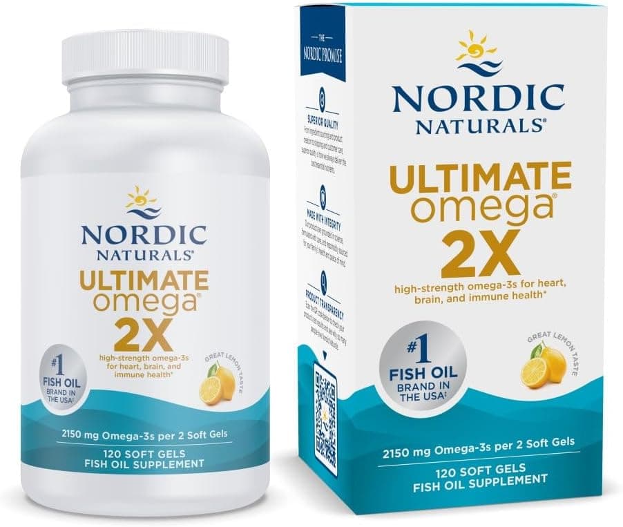 Nordic Naturals Ultimate Omega 2X | 2150mg Fish Oil | 120 Caps