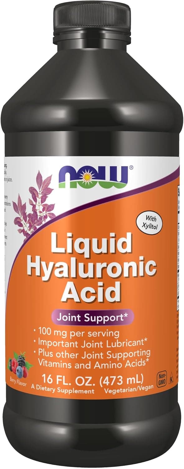 NOW Foods Liquid Hyaluronic Acid, Berry Flavor | 16 oz