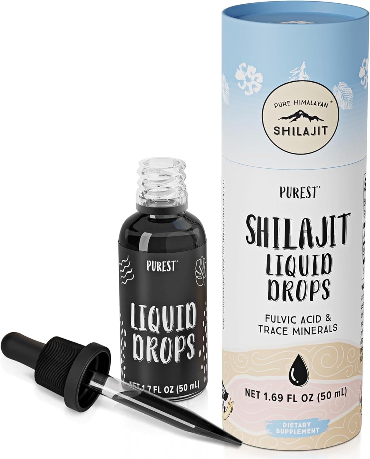Pure Himalayan Shilajit Drops | Liquid Fulvic Acid | 50ml