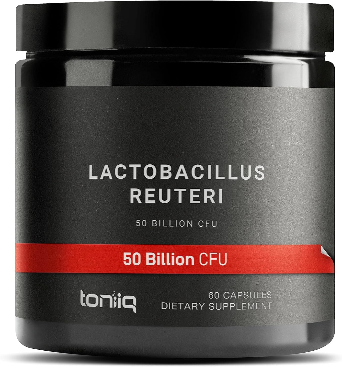 Toniiq 50 Billion CFU Lactobacillus Reuteri Probiotic 50mg per Serving - L Reuteri Probiotics - Highest CFU Count Lactobacillus Reuteri Probiotic - 60 Vegetarian Capsules