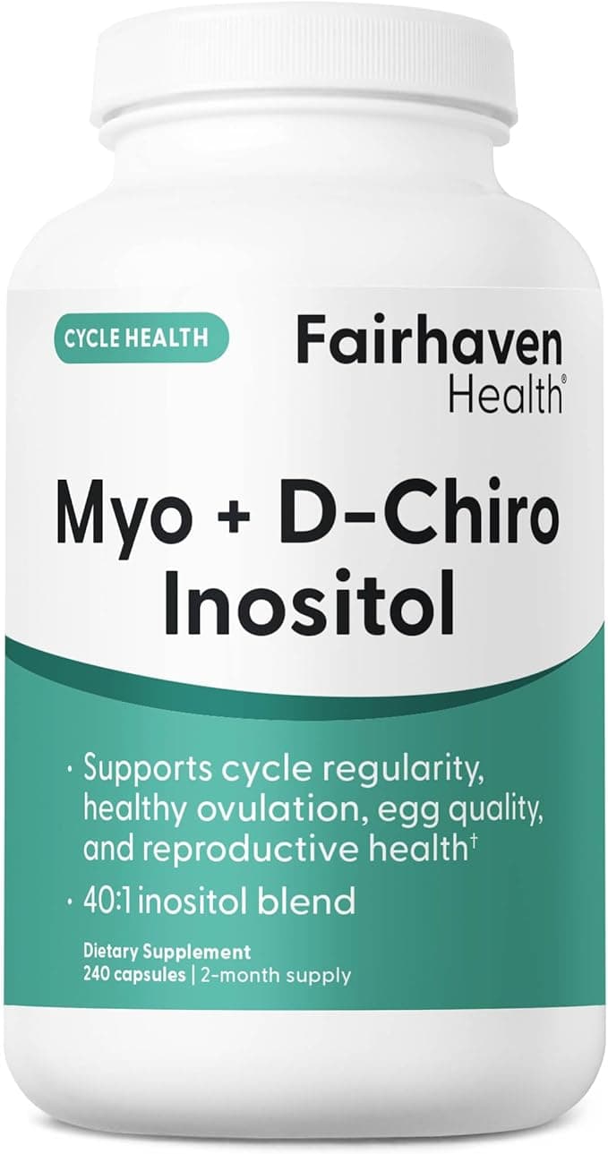 Fairhaven Health Myo-Inositol and D-Chiro Inositol | 240 Capsules