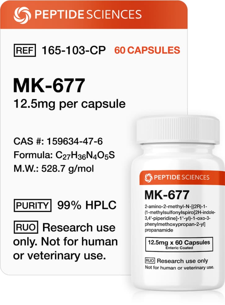 MK-677 (Ibutamoren) 12.5mg | 60 Capsules